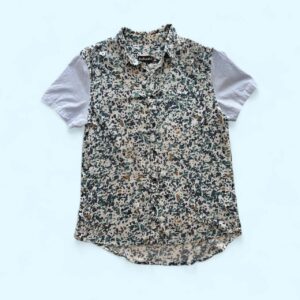 Camisa intervenida de manga corta